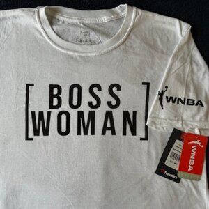 WNBA Fanatics Boss Woman T-Shirt - White, Size M